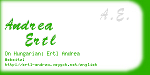 andrea ertl business card